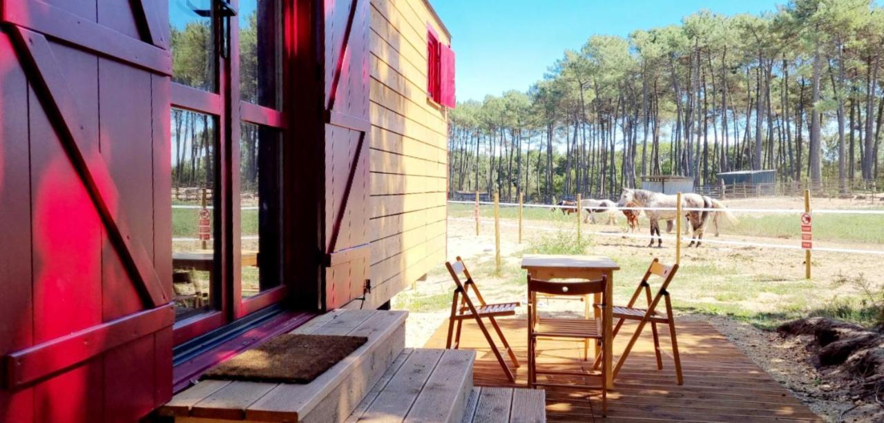 فندق Roulottes Cocooning Au Coeur Des Landes Mées المظهر الخارجي الصورة
