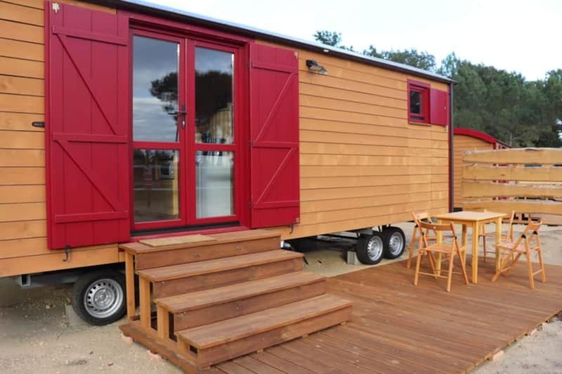 فندق Roulottes Cocooning Au Coeur Des Landes Mées المظهر الخارجي الصورة